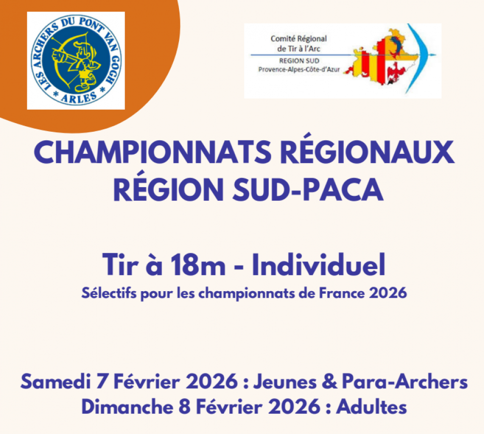 CHAMPIONNAT REGIONAL SALLE JEUNES à ARLES